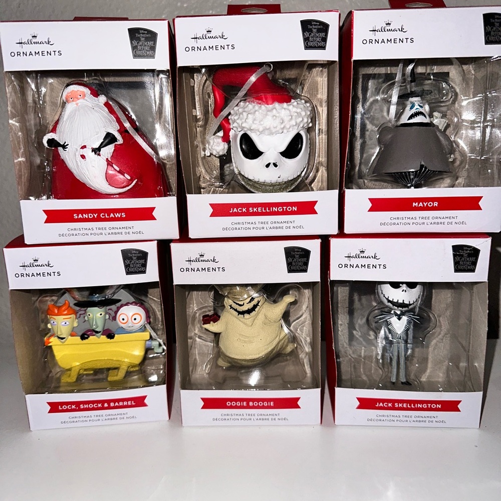 Nightmare Before Christmas Ornaments (Set of 8)